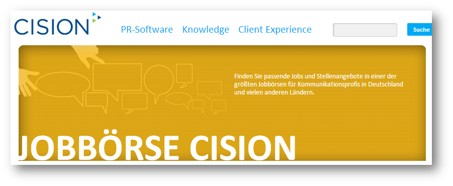 Cision Media Updates: Cisions Jobbörse für PR-Profis